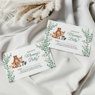 Hoe groot is het Belly Ticket van mama - Woodland  Informatiekaartje