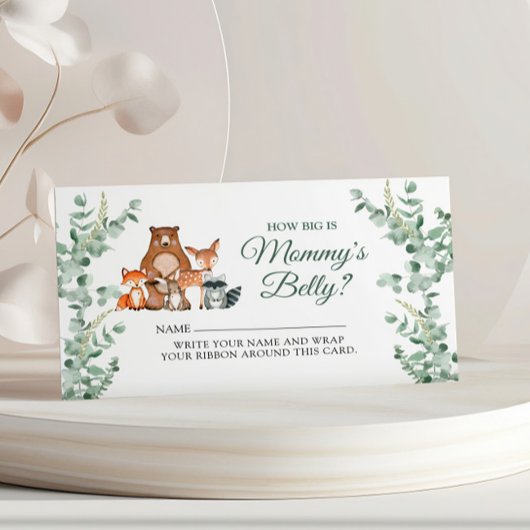 Hoe groot is het Belly Ticket van mama - Woodland Informatiekaartje