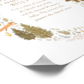 Hoe groot is het Belly Woodland Baby shower Game v Poster (Hoek)