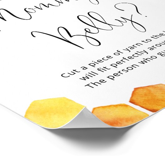 Hoe groot is het bijenbord van mama? poster (Hoek)