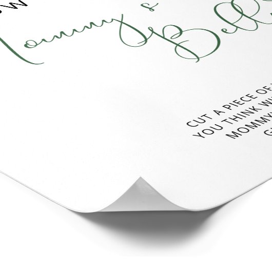 Hoe groot is het bijtende poster van mama's buiksp (Hoek)