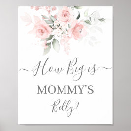 Hoe groot is het bord van mama's Belly? Poster