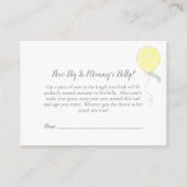 Hoe groot is het buik-Baby-sprinkelspel van mama-t Informatiekaartje (Voorkant)