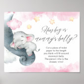 Hoe groot is het poster van mama's baby shower-spe (Voorkant)