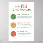 Hoe groot is het probleem Bright Classroom Poster (Voorkant)