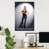 Hoe groot is je Pistool? Poster (Thuiskantoor)