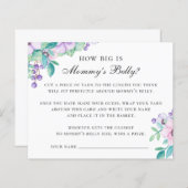 Hoe groot is mama buik. Floral-baby shower (Voorkant / Achterkant)