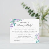 Hoe groot is mama buik. Floral-baby shower (Staand voorkant)