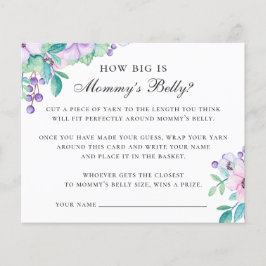 Hoe groot is mama buik. Floral-baby shower