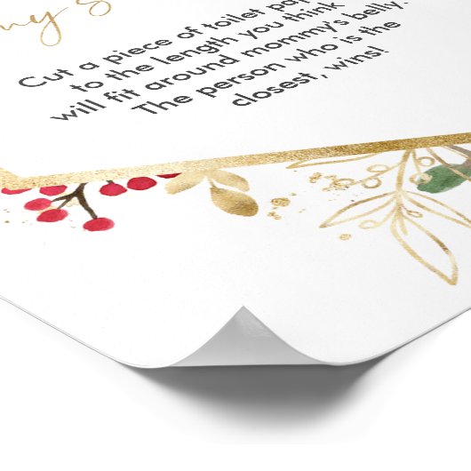 Hoe groot is mama's baby shower spel? poster (Hoek)