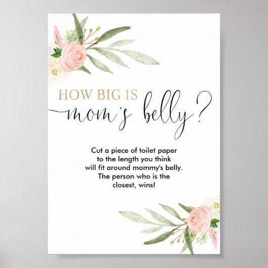 Hoe groot is mama's baby shower spel? poster (Voorkant)