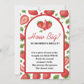 Hoe groot is mama's buik aardbeienbessen spel kaart (Voorkant)