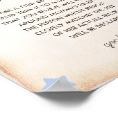 Hoe groot is mama's buik baby jongen douche spel poster (Hoek)