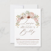 Hoe groot is mama's buik Baby shower Game Kaart (Voorkant)