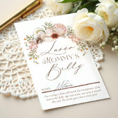 Hoe groot is mama's buik Baby shower Game Kaart