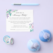 Hoe groot is mama's buik. Baby shower spel met blo Flyer (Enkel)