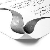 Hoe groot is mama's buik Baby shower spel Poster (Hoek)