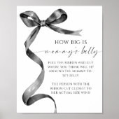 Hoe groot is mama's buik Baby shower spel Poster (Voorkant)