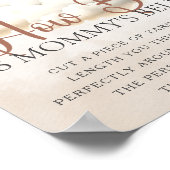 HOE GROOT IS MAMA'S BUIK Beer Baby shower SPEL Poster (Hoek)