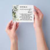 Hoe groot is mama's buik Groene Shower Spelkaart Flyer (Hand)