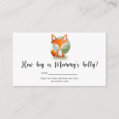 Hoe groot is mama's buik? informatiekaartje (Voorkant)