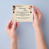 Hoe groot is mama's buik Little Recruit Shower Gam Flyer (Hand)