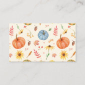 Hoe groot is mama's buik pompoen Baby shower spel Informatiekaartje (Achterkant)