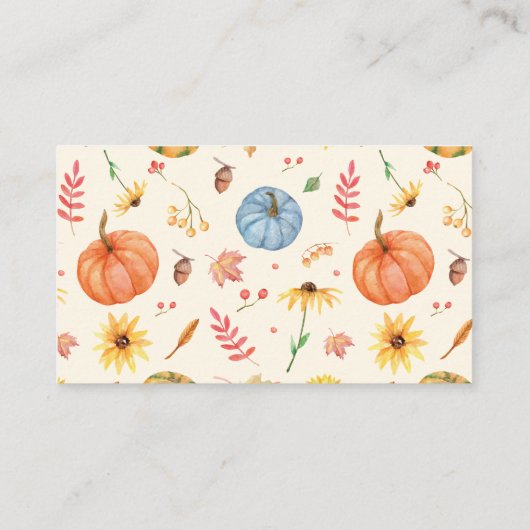 Hoe groot is mama's buik pompoen Baby shower spel Informatiekaartje (Achterkant)