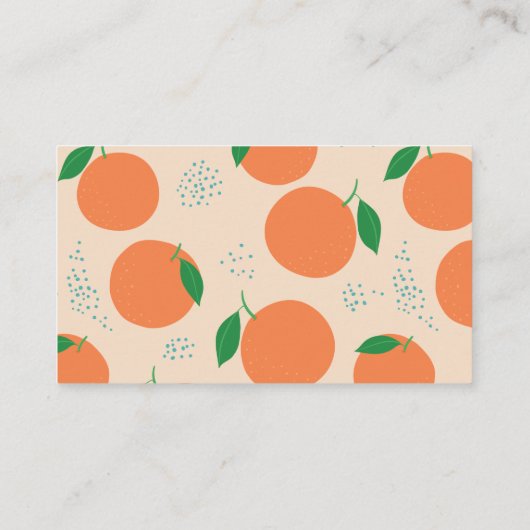 Hoe groot is mama's buik Sinaasappel Baby shower s Informatiekaartje (Achterkant)