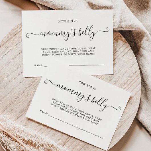 Hoe groot is mama's buik spel Kaart