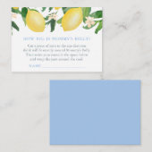 Hoe groot is mama's buikjongen Baby shower spel Ka Informatiekaartje (Voorkant / Achterkant)