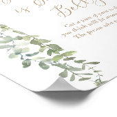 Hoe groot is mama's buiksausballon Baby shower Poster (Hoek)