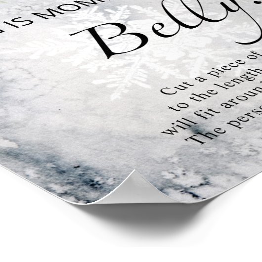 Hoe groot is mama's buikspel? poster (Hoek)