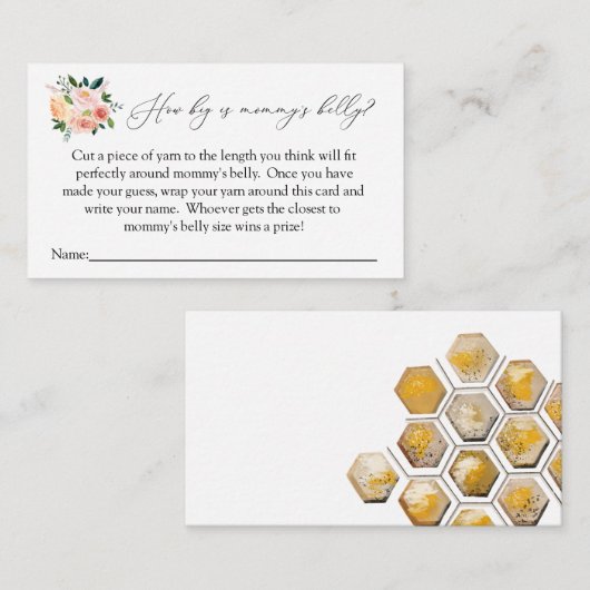 Hoe groot is mama's buikspelkaart? informatiekaartje (Voorkant / Achterkant)