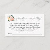 Hoe groot is mama's buikspelkaart? informatiekaartje (Voorkant)