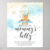 Hoe groot is mama's buikspelletje hete luchtballon poster (Voorkant)