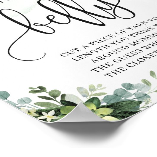 Hoe groot is mammie buikspelbord sappig poster (Hoek)