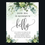 Hoe groot is mammie buikspelbord sappig poster<br><div class="desc">Hoe groot is het buikspelbord van mammie,  een sappige eucalyptusgroene foliage,  Contact met me opnemen voor overeenkomende items of voor aanpassingen,  Blush Rozen ©</div>