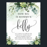 Hoe groot is mammie buikspelbord sappig poster<br><div class="desc">Hoe groot is het buikspelbord van mammie,  een sappige eucalyptusgroene foliage,  Contact met me opnemen voor overeenkomende items of voor aanpassingen,  Blush Rozen ©</div>