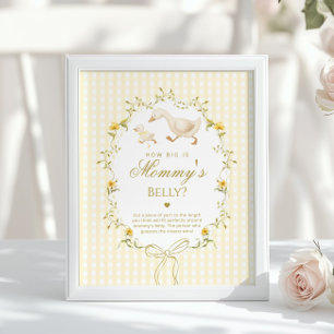 Hoe groot is mammies buik Silly Goose geslacht neu Poster