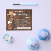 Hoe groot is Mommy Belly AA Cowboy Shower Game Kaa Flyer (Enkel)