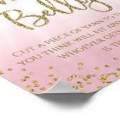 Hoe groot is Mommys Belly Baby shower Game? Poster (Hoek)