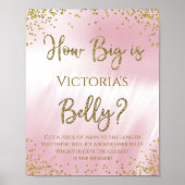 Hoe groot is Mommys Belly Baby shower Game? Poster (Voorkant)