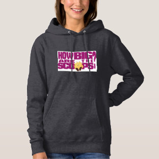 Hoe groot zijn de scoop's? hoodie