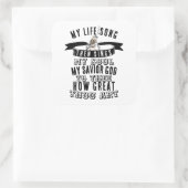 Hoe groot zijt gij Hymnal Schattige Bird Christeli Vierkante Sticker (Tas)