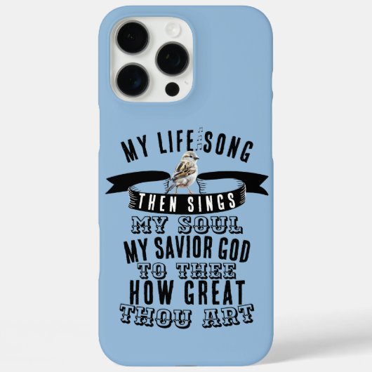 Hoe groot zijt gij Hymnal Schattigee mus vogel Case-Mate iPhone Case (Achterkant)