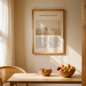 Hoe groot zijt gij Minimal Hymn Wall Art Poster