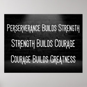 Hoe Grootsheid te bouwen - Motivatie Poster