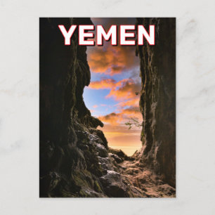 Hoe grot in Socotra, Jemen Briefkaart