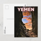 Hoe grot in Socotra, Jemen Briefkaart (Voorkant / Achterkant)